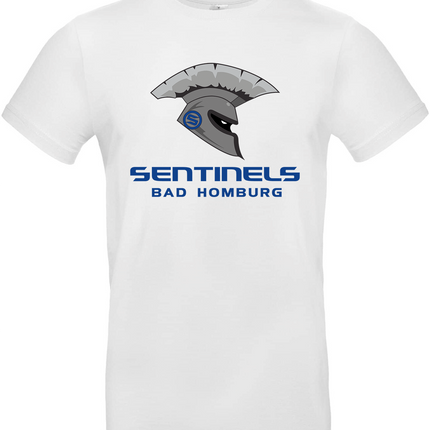 T-Shirt weiß mit mehrfarbigem Sentinels-Helm