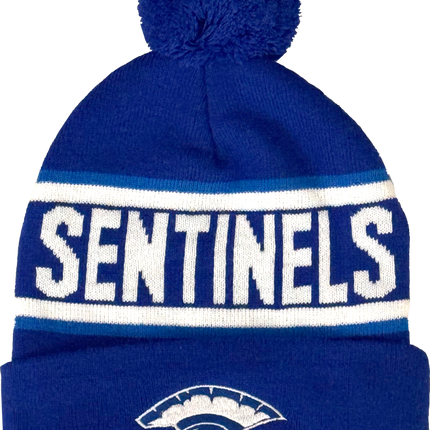 Bommel-Beanie Sentinels royalblau