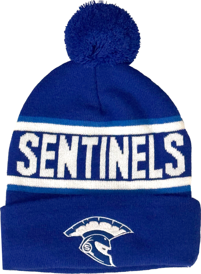 Bommel-Beanie Sentinels royalblau